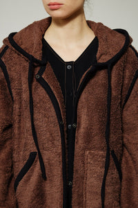 Bomber ajustable en fourrure - Choco