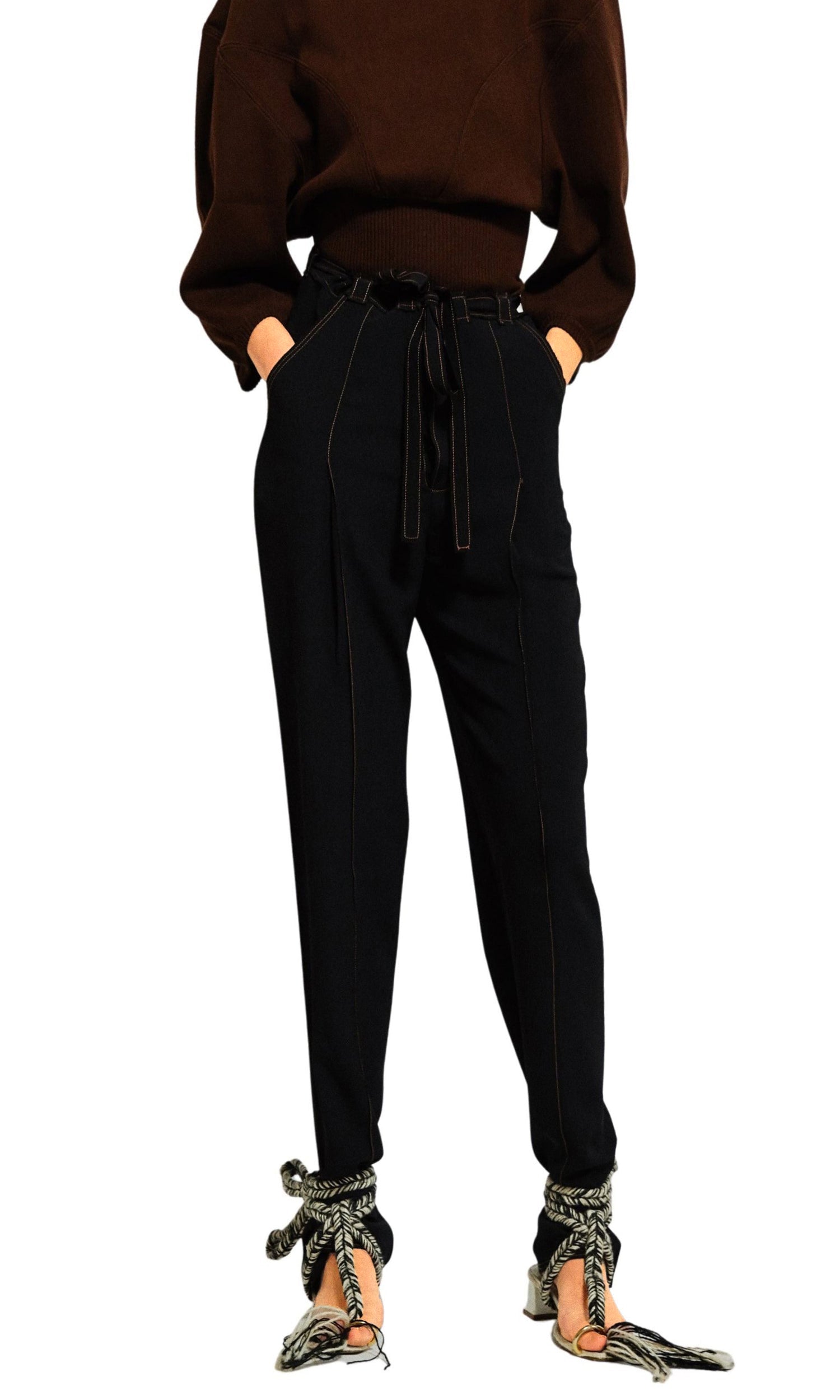 Pantalon droit - Noir