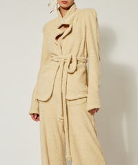 Veste cardigan à ceinture - Cream