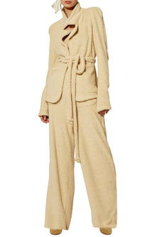 Veste cardigan à ceinture - Cream