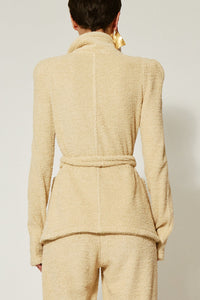 Veste cardigan à ceinture - Cream