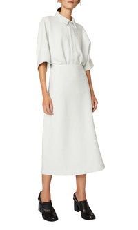 Jupe midi A-line - Chalk