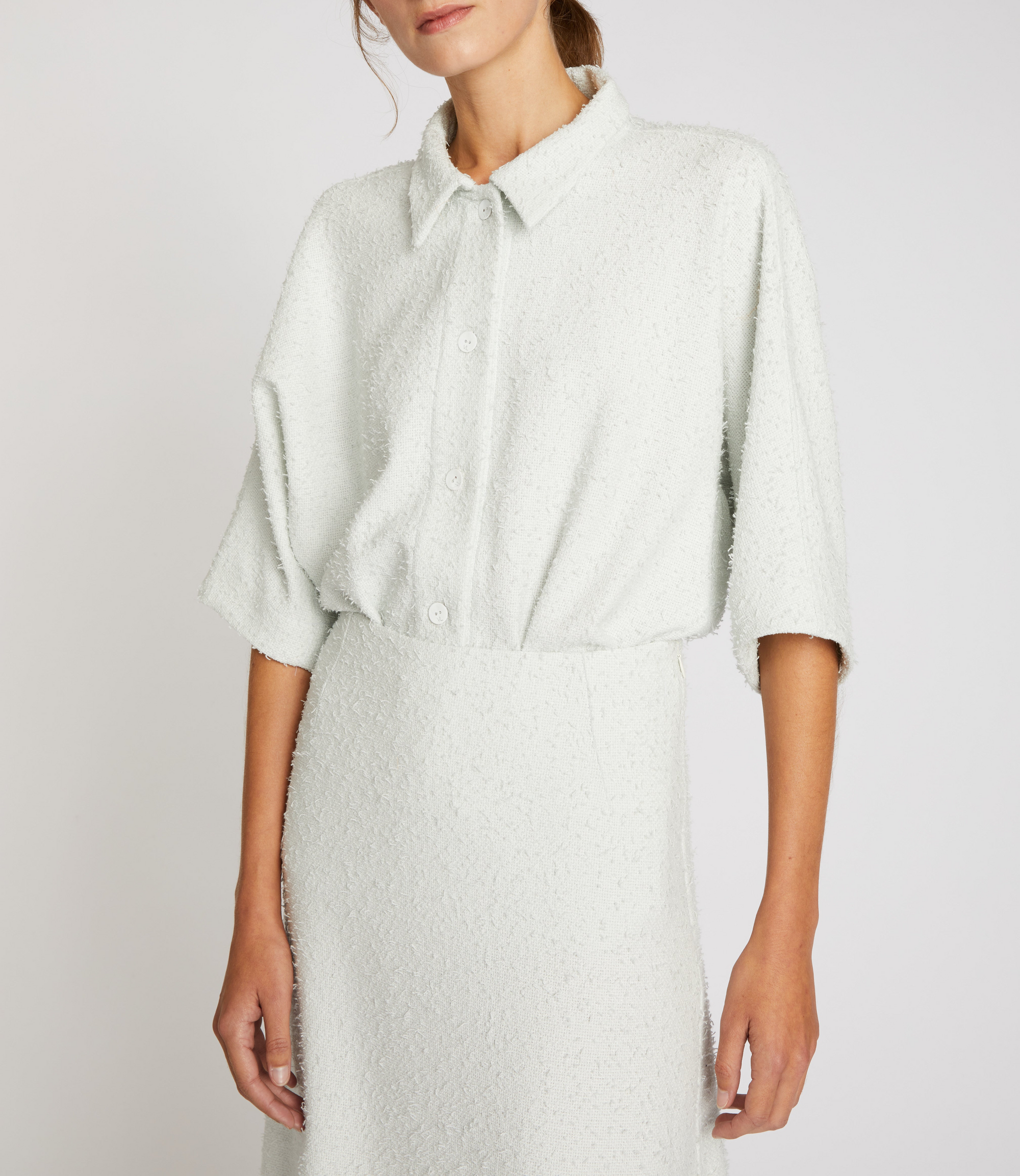 Jupe midi A-line - Chalk