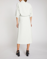 Jupe midi A-line - Chalk