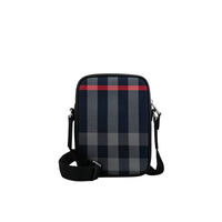 Sac à bandoulière à motif check - Navy & Grey Check