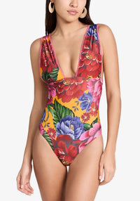 Maillot de bain une pièce Chita d'hiver - Rouge