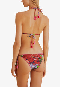 Bas de bikini noué sur le côté Chita d'hiver - Rouge
