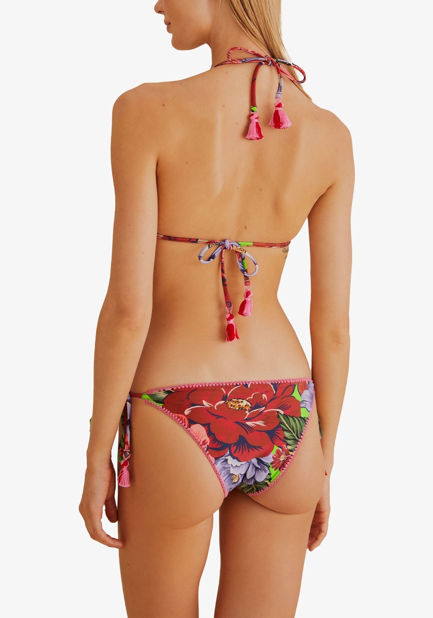 Bas de bikini noué sur le côté Chita d'hiver - Rouge