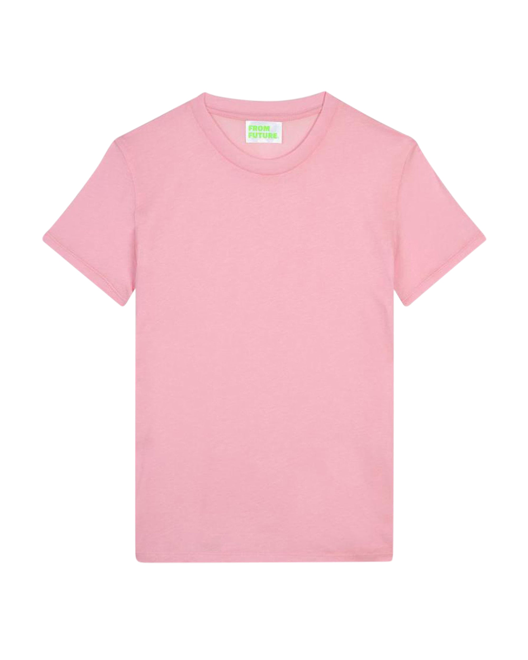 T-shirt épais Supima à col rond - Candy Pink
