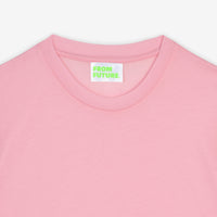 T-shirt épais Supima à col rond - Candy Pink