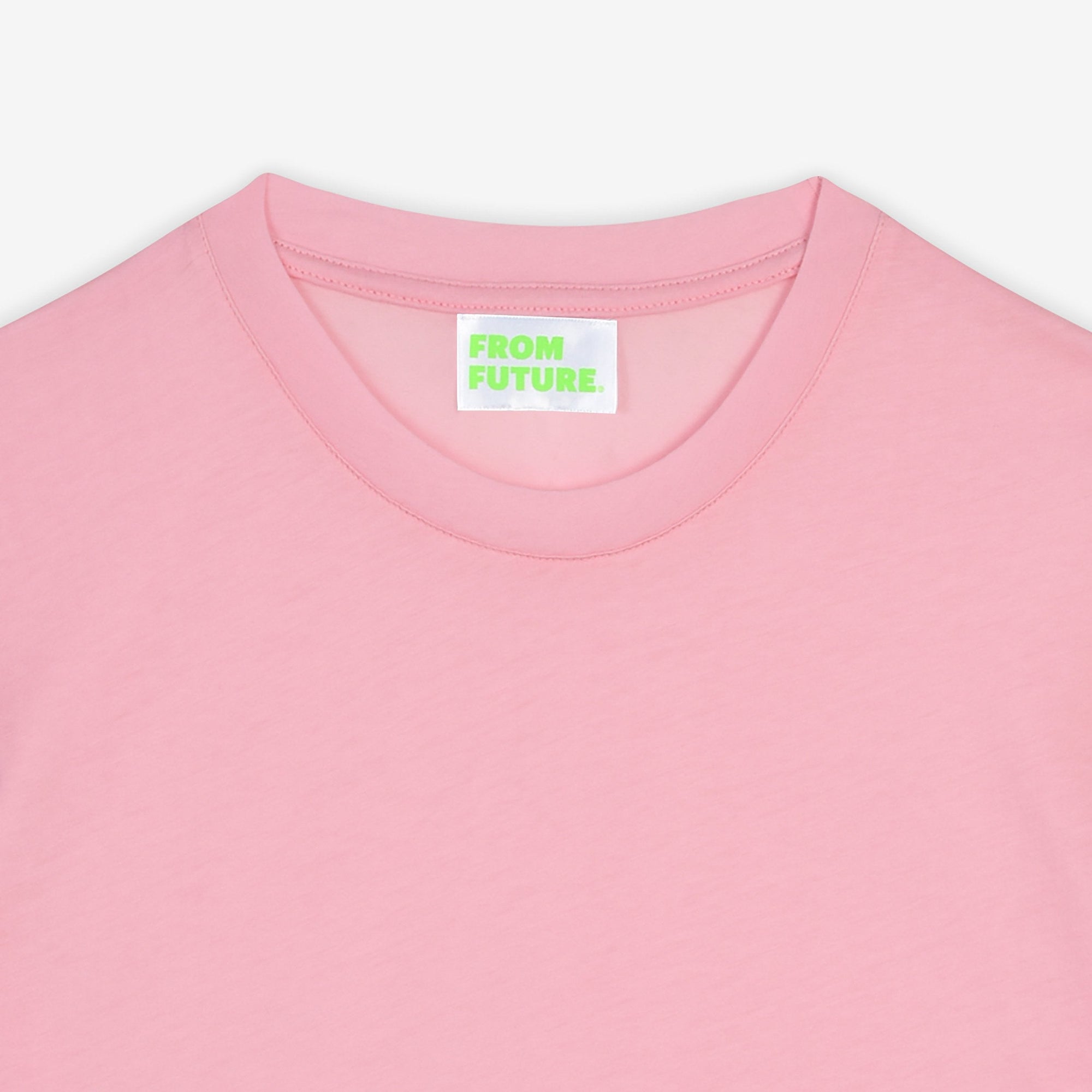 T-shirt épais Supima à col rond - Candy Pink