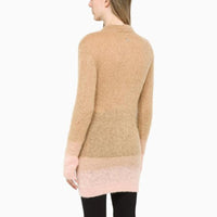 Cardigan long bicolore - Camel & Rose