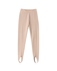 Pantalon étrier Lia en tricot - Beige