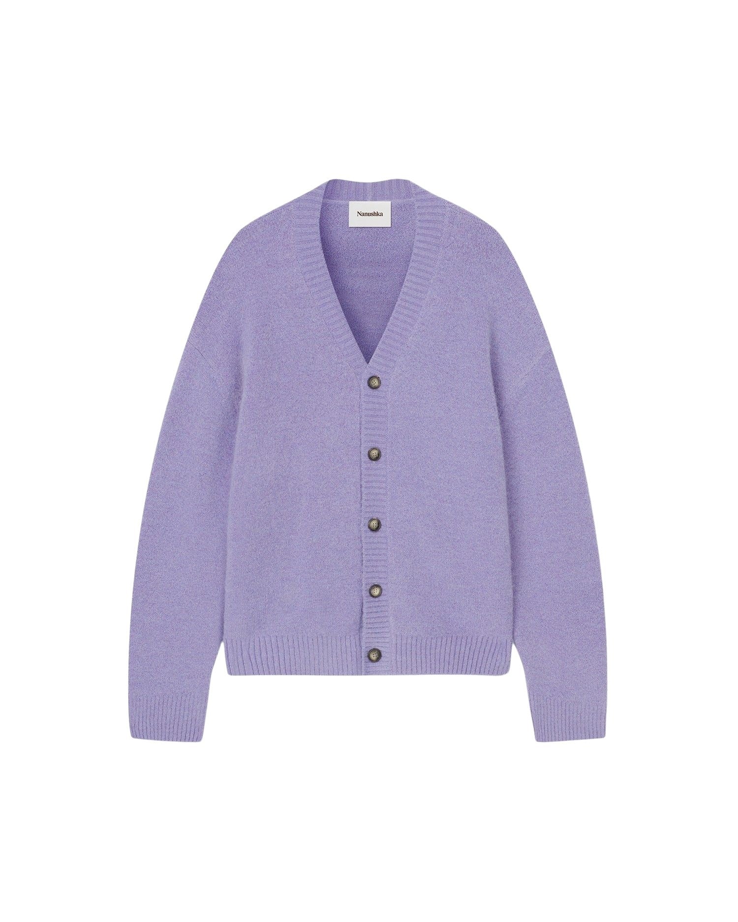 Cardigan Prim brossé - Lilac