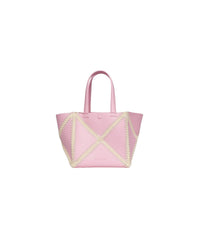 Sac The Origami en patchwork - Pink & Creme