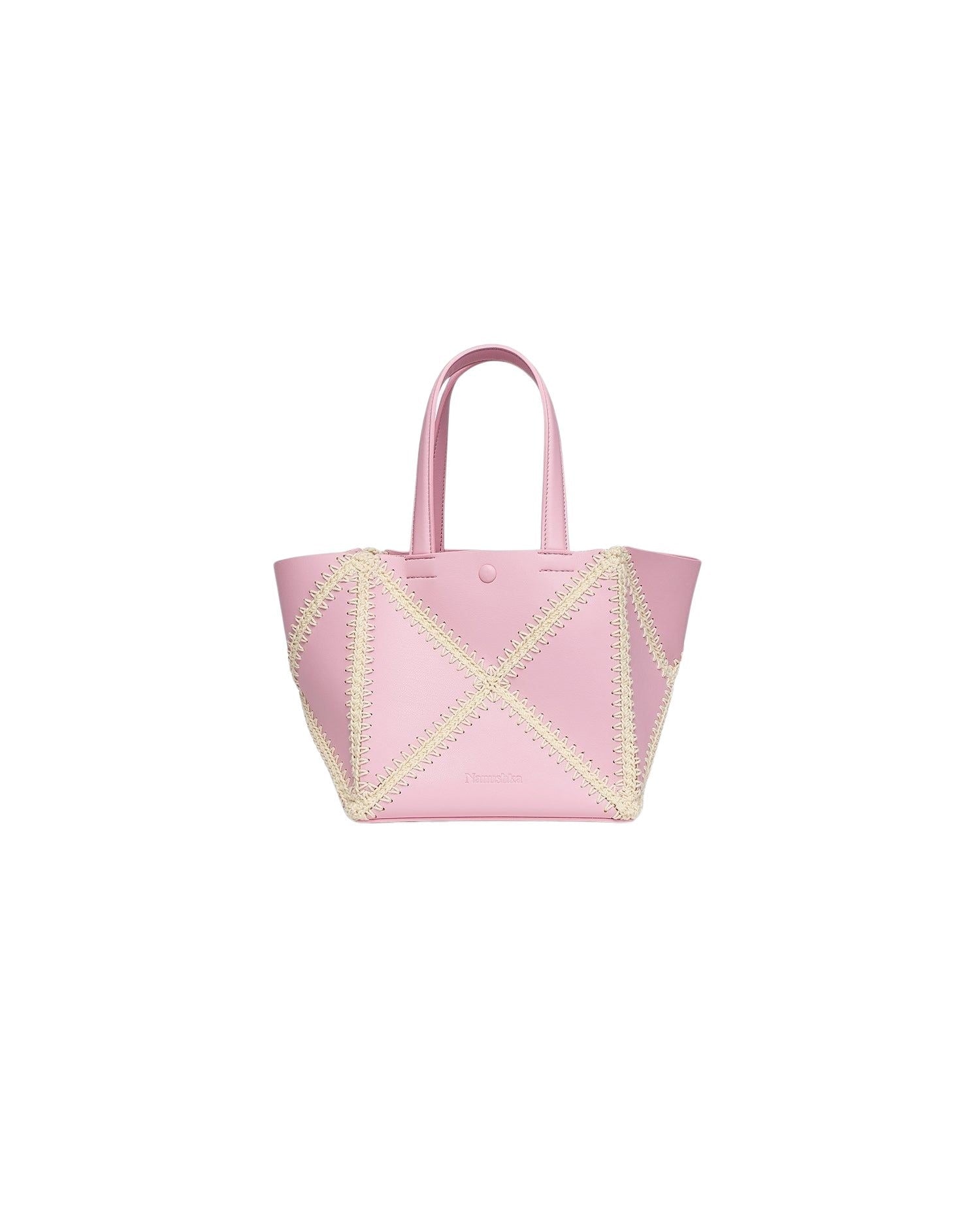Sac The Origami en patchwork - Pink & Creme