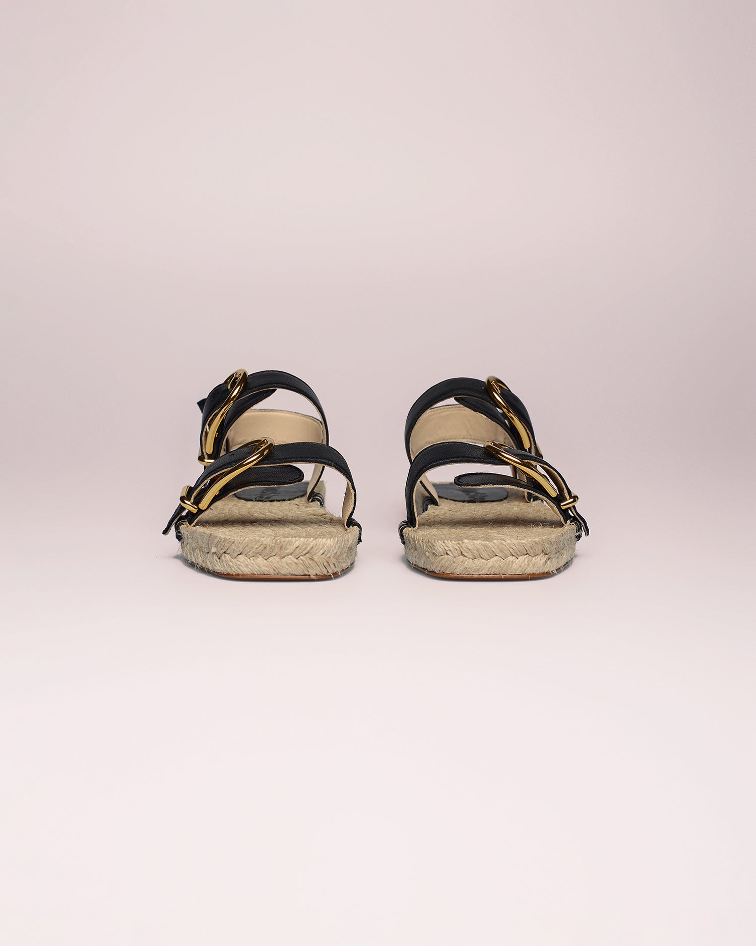 Sandales Munga espadrilles à bout carré - Black