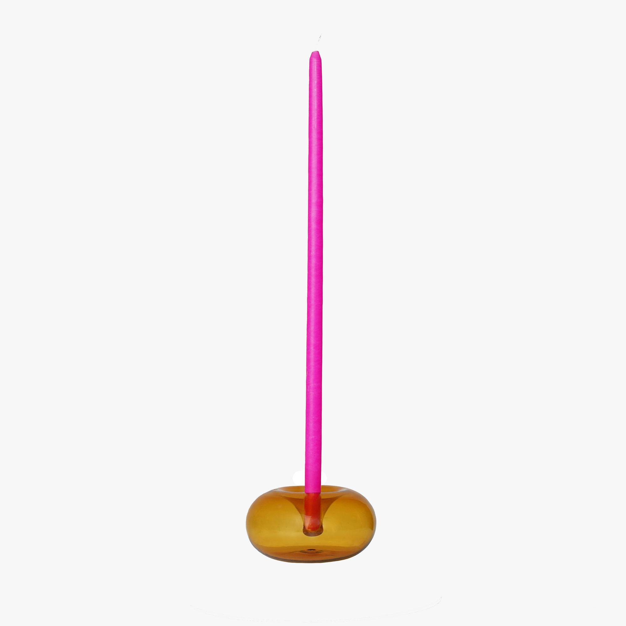 Vert & Rose Fluo Bougeoirs - Vert & Rose Fluo