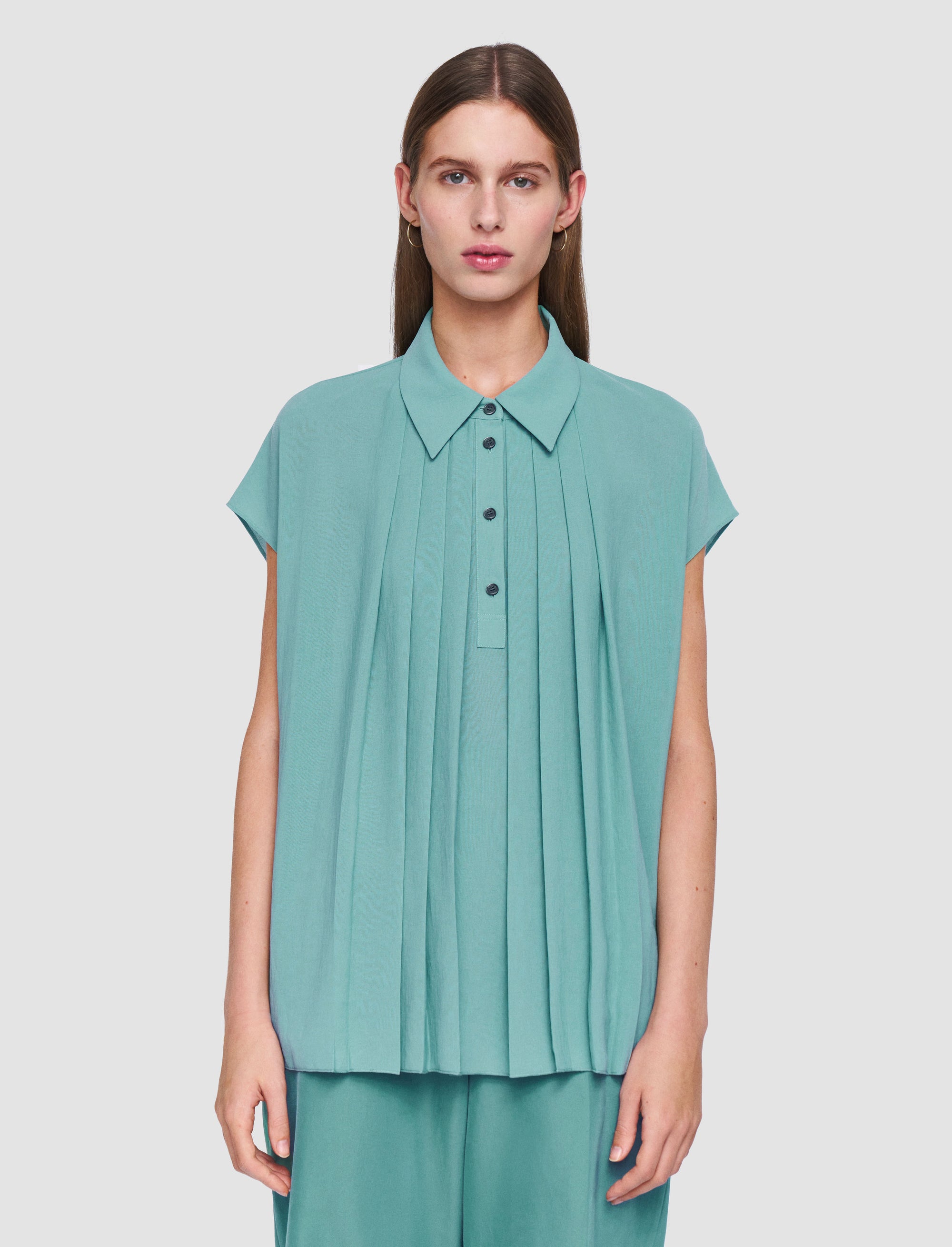 NEW / 23qty   Antin-Blouse-Airy Plisse