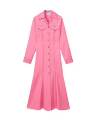 Robe chemise Sana ajustée - Pink
