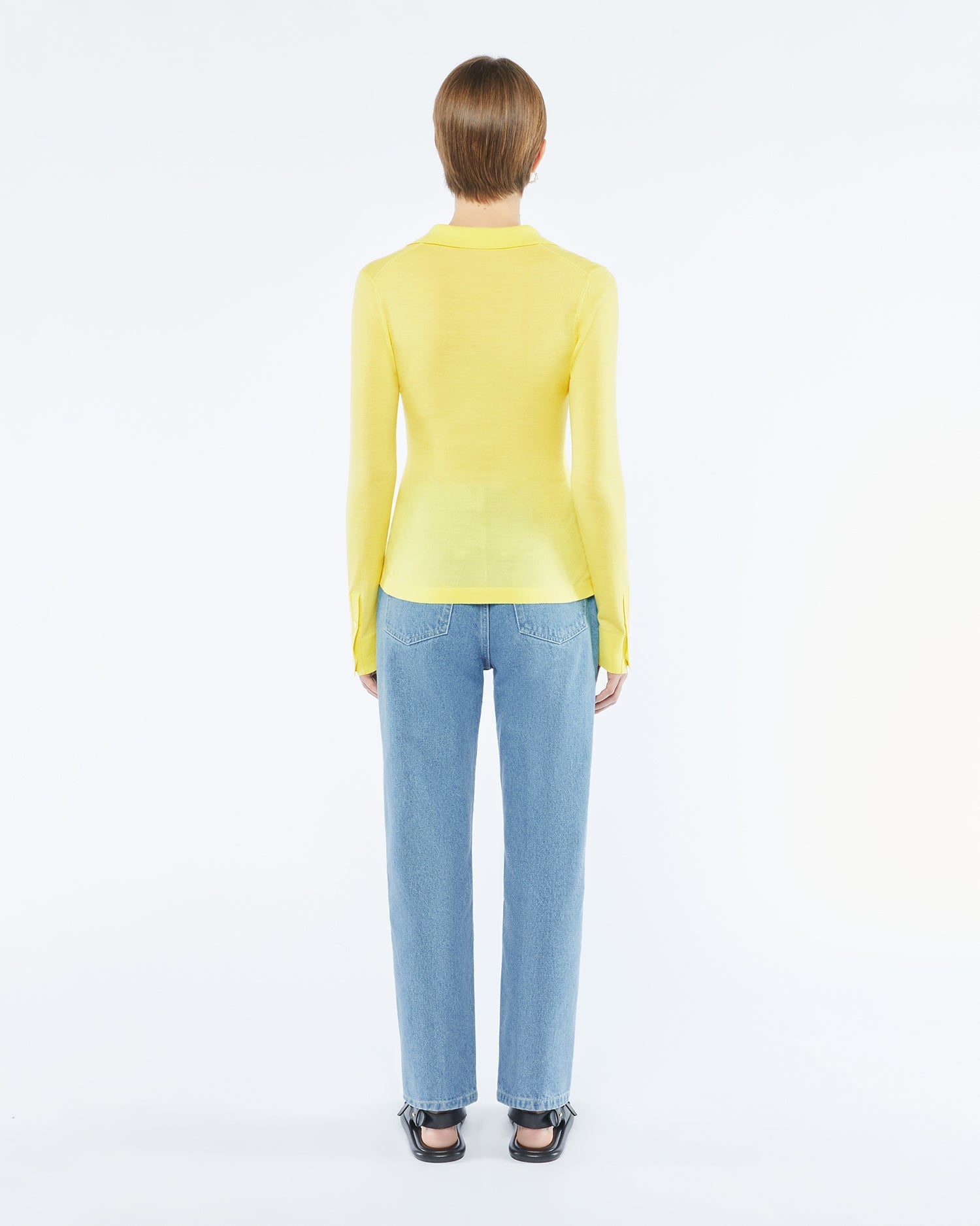 Cardigan Thalia en laine mérinos fine - Hazelnut & Cinnamon Check