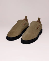 Mocassins Sean en daim matelassé - Sand