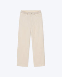 Pantalon Sabin en tweed bouclé texturé - Creme