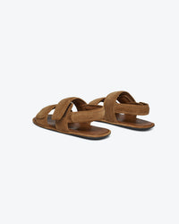 Sandales Tarrus Men à bout arrondi en cuir - Desert