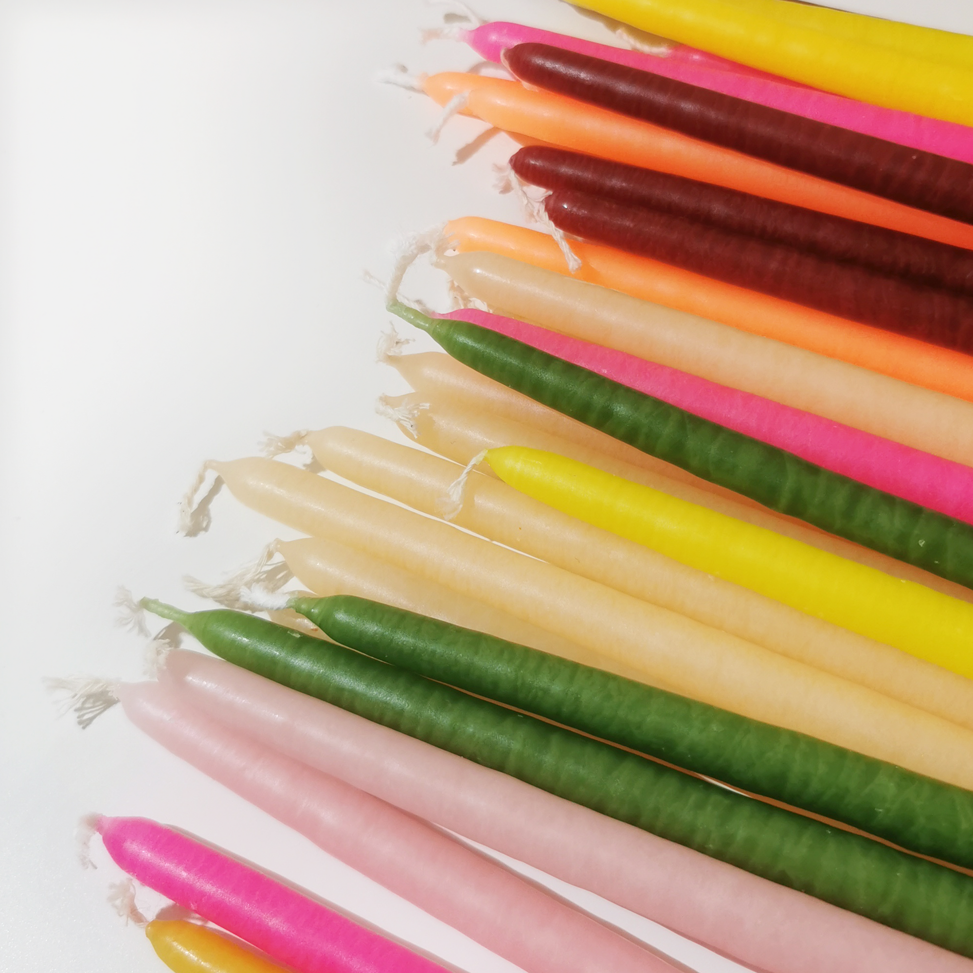 Rose Fluo Bougies - Rose Fluo