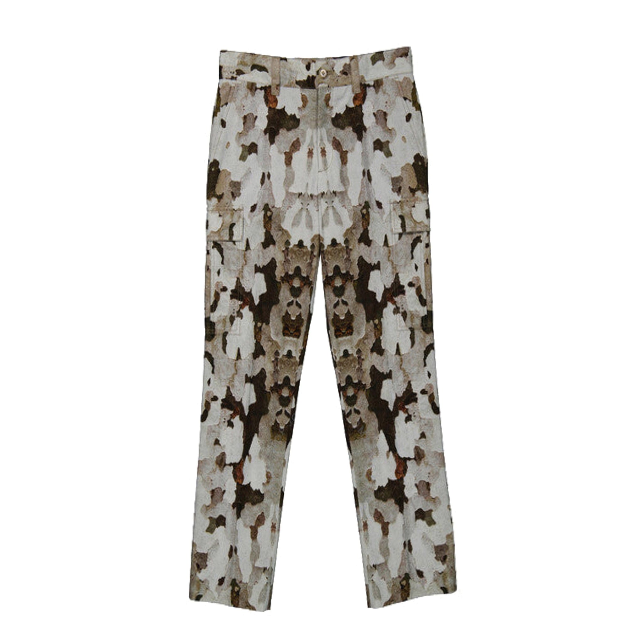 Pantalon cargo à imprimé camouflage - Honey