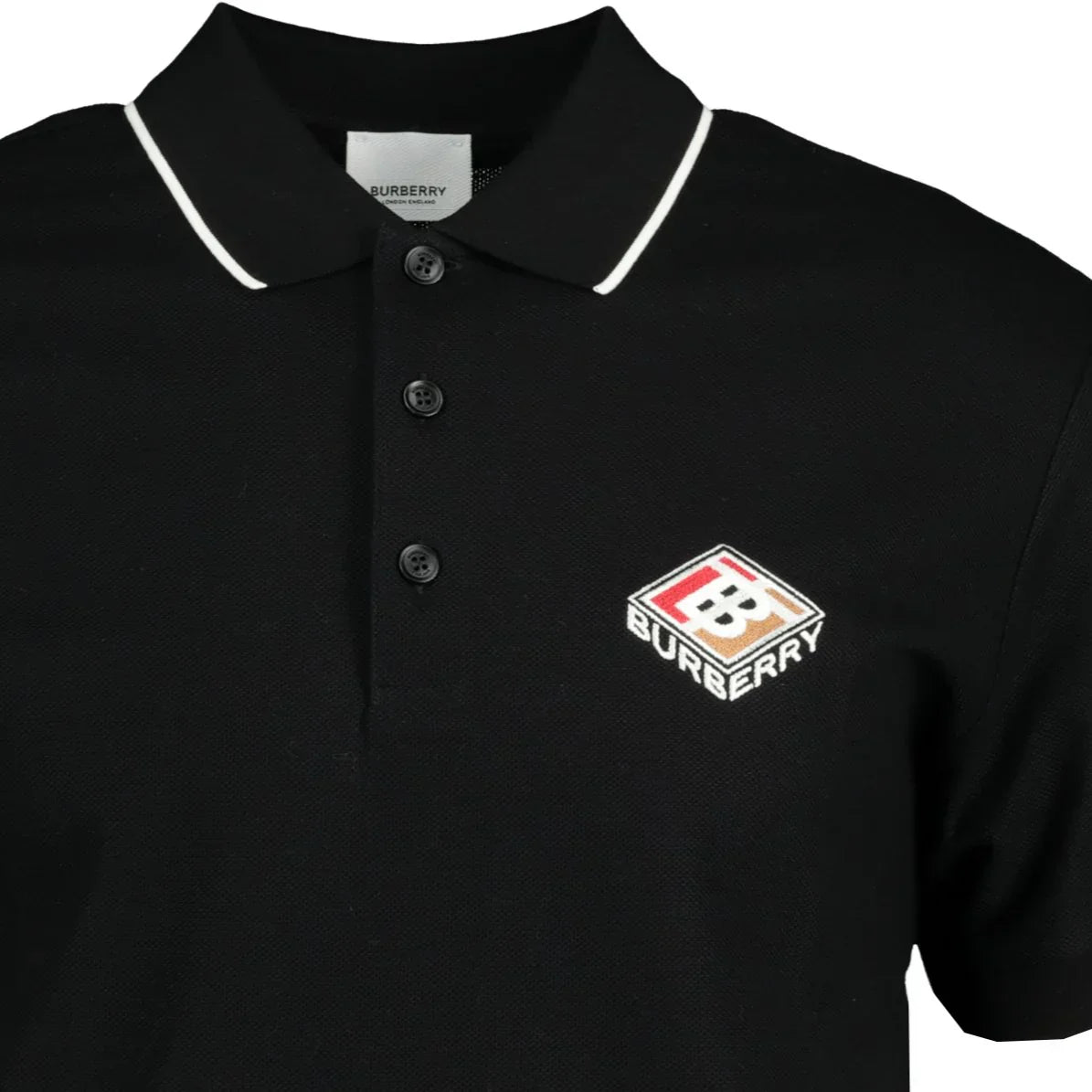 Polo Aiden à logo contrasté - Black