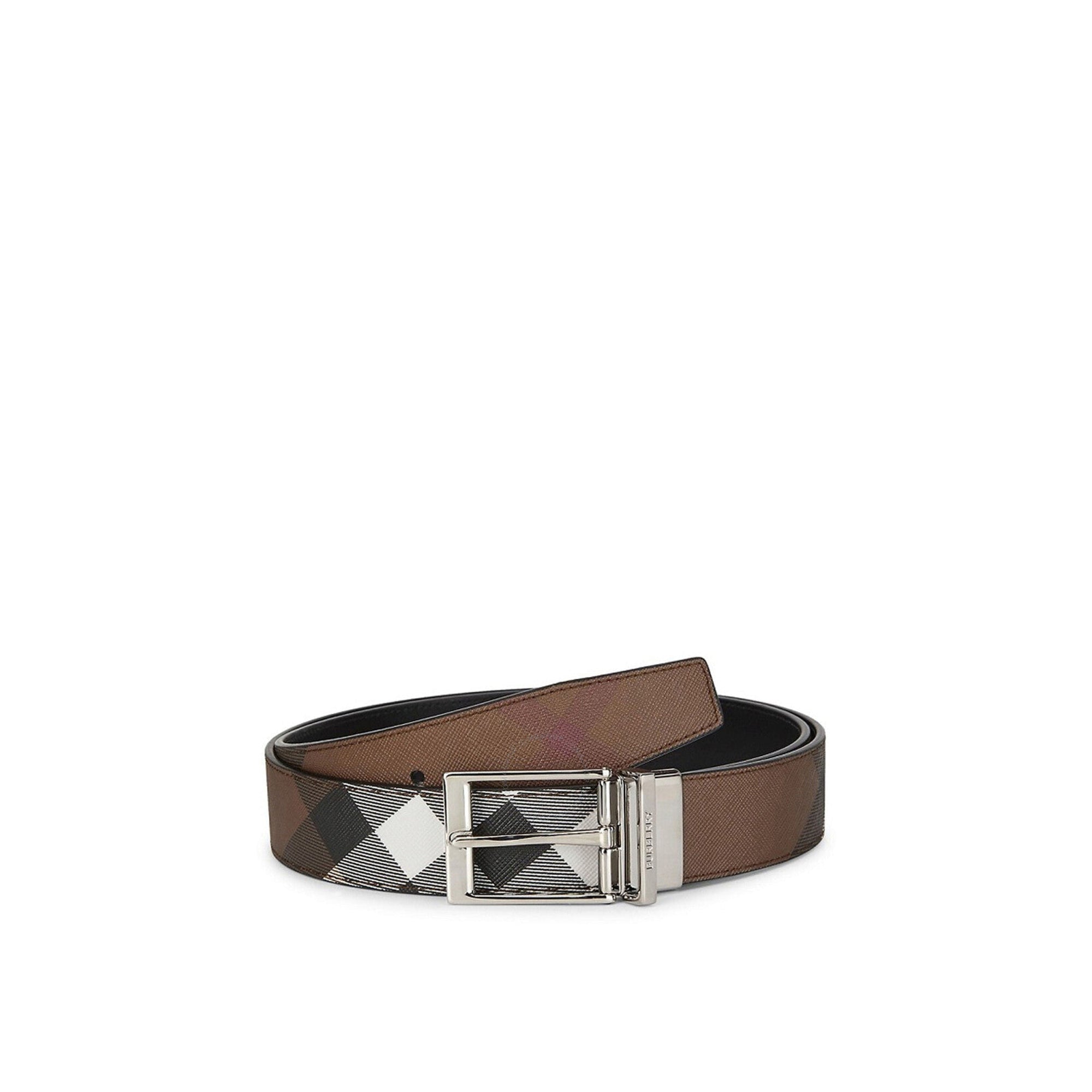 Ceinture à carreaux Louis - Dark Birch Brown