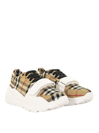 Sneakers en coton à motif Vintage - Antique Yellow