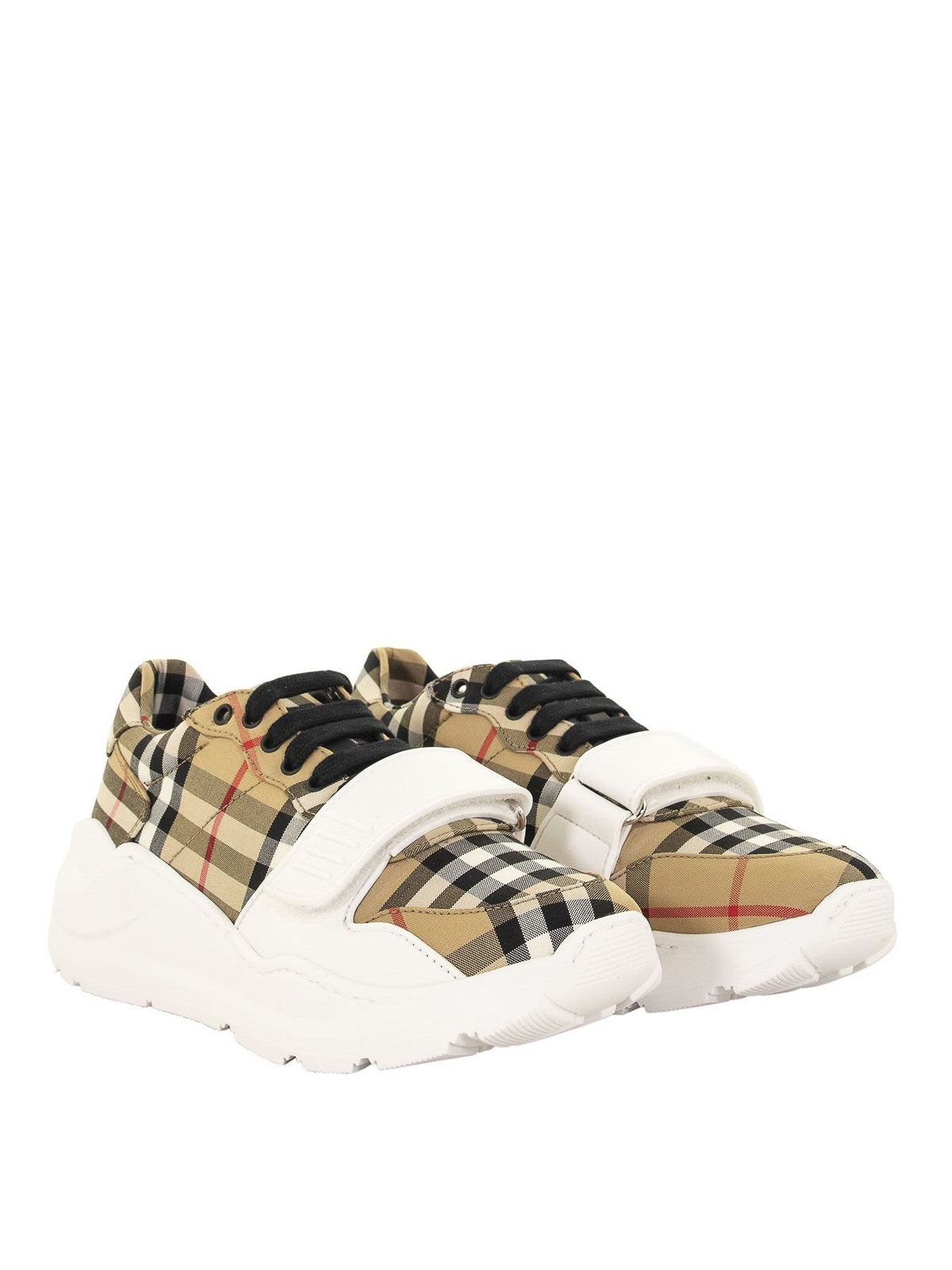 Sneakers en coton à motif Vintage - Antique Yellow