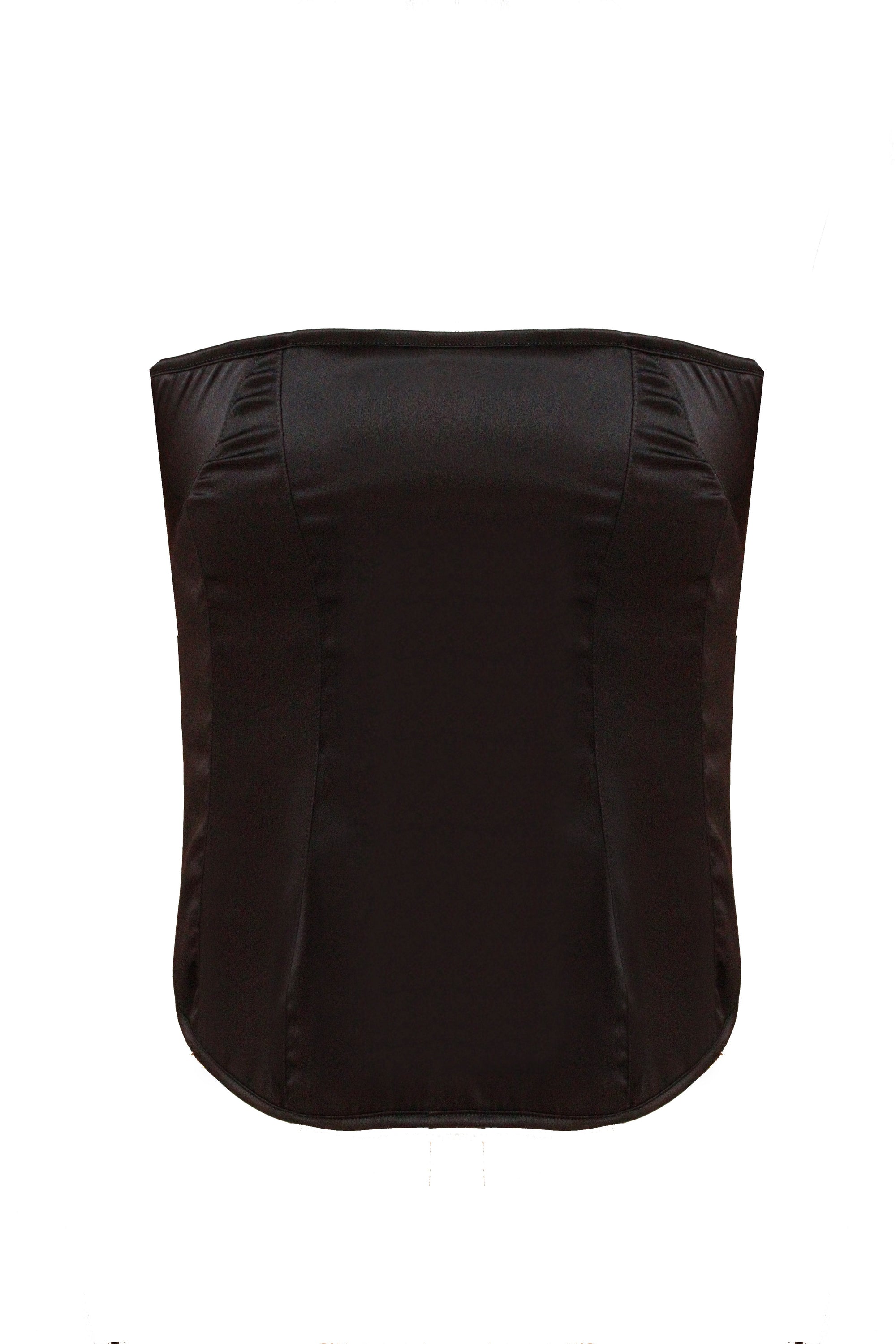 Bustier en soie - Noir