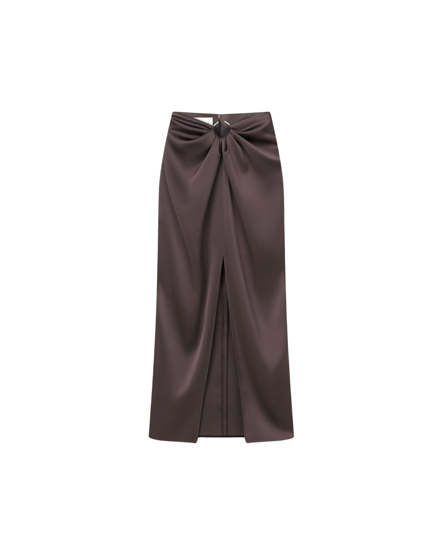 Jupe midi Emiko inspiration sarong - Coffee Bean