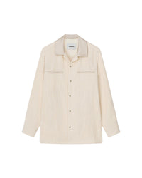 Chemise Makai à boutons contrastés - Creme