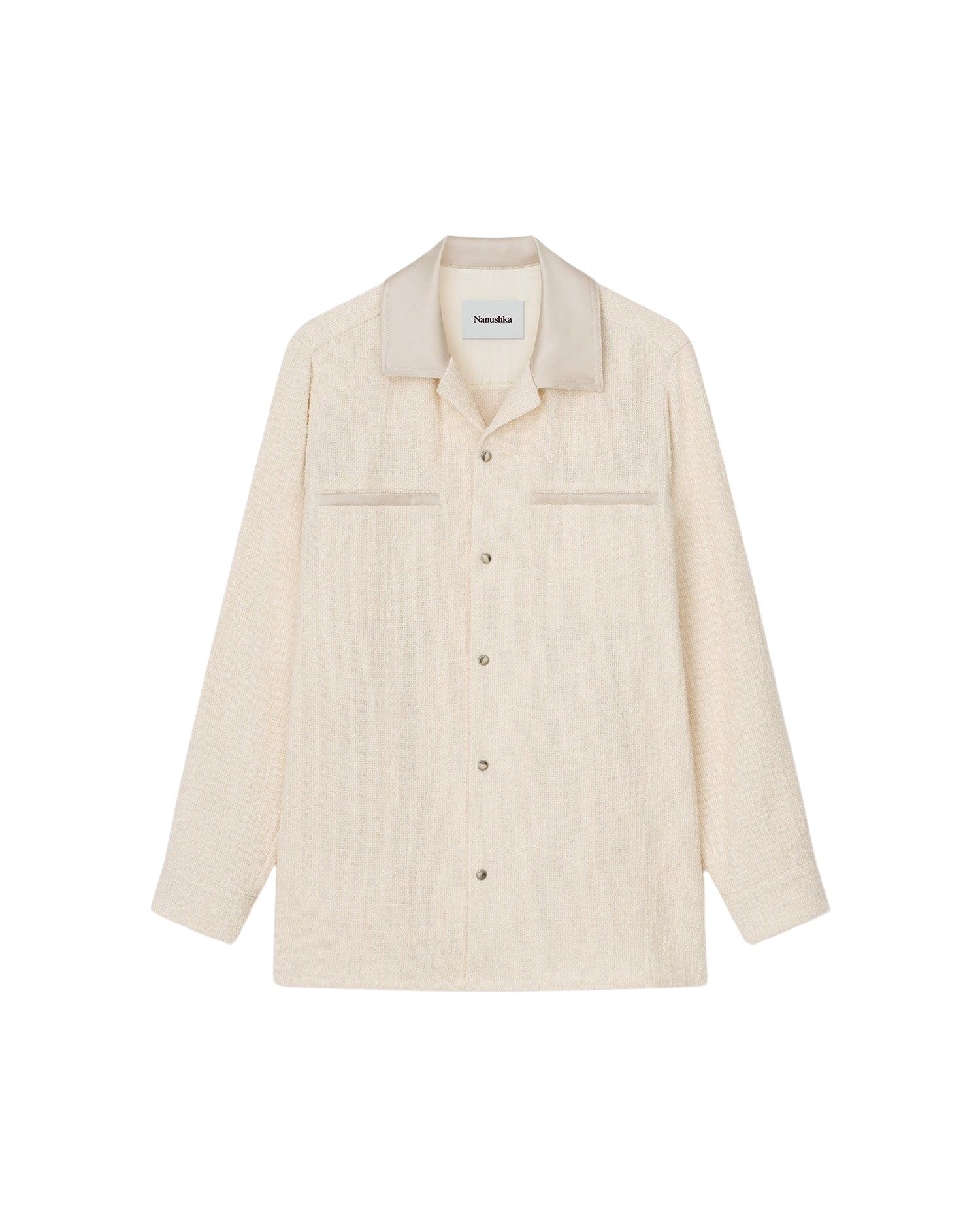 Chemise Makai à boutons contrastés - Creme