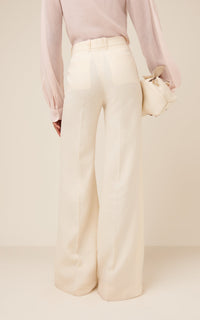 Pantalon vertical en lin - Lait de Coco