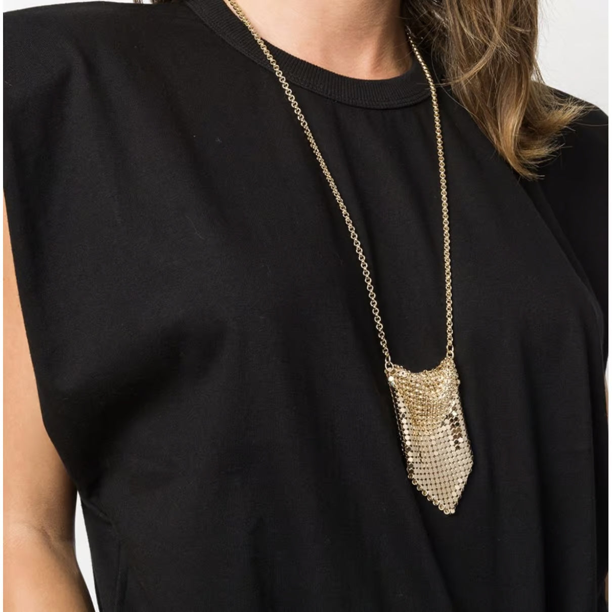 Collier à pendentif souple brillant - Gold