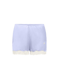 Boxer short Les intemporels en soie - Mauve & Cloud
