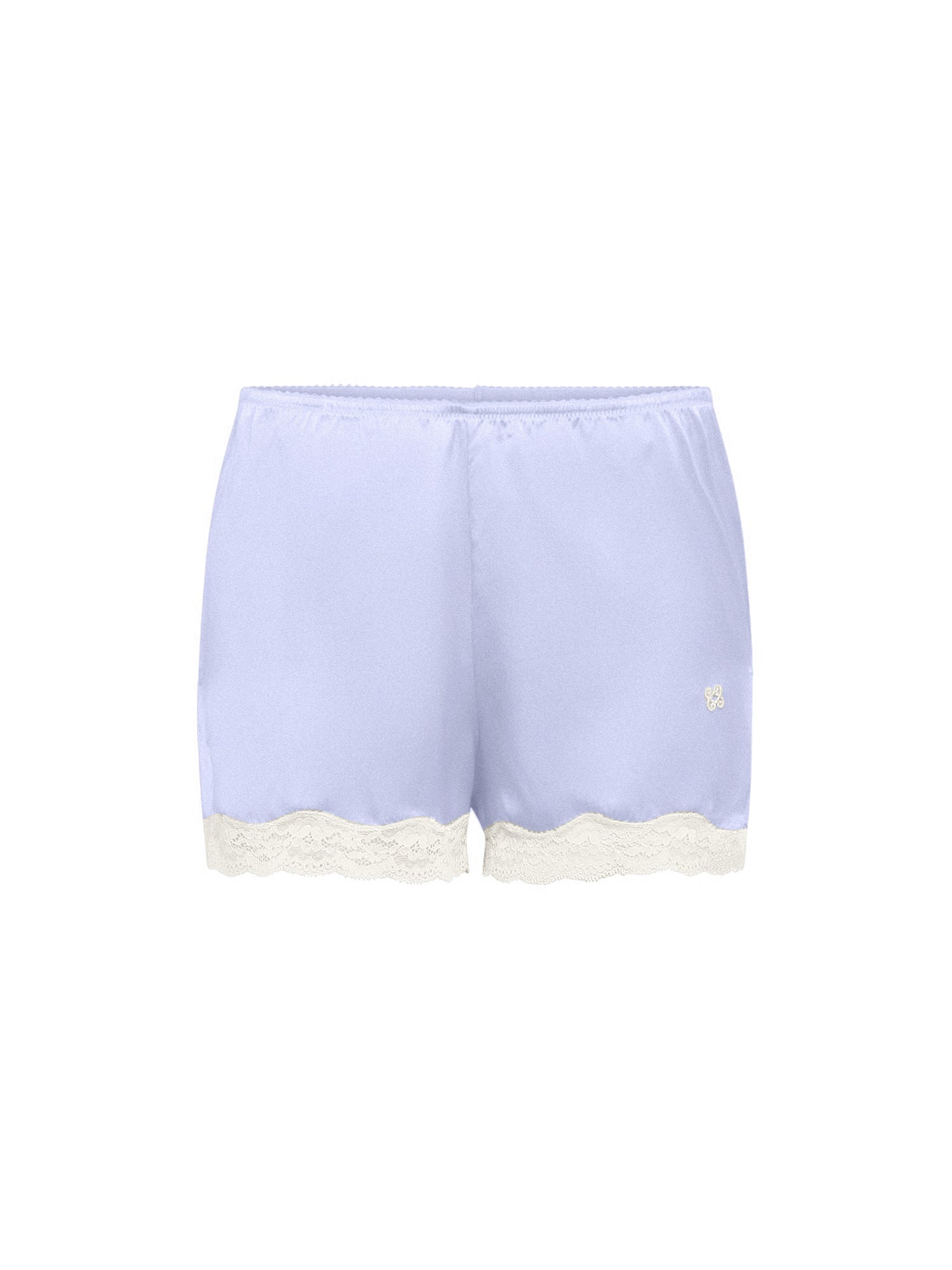 Boxer short Les intemporels en soie - Mauve & Cloud