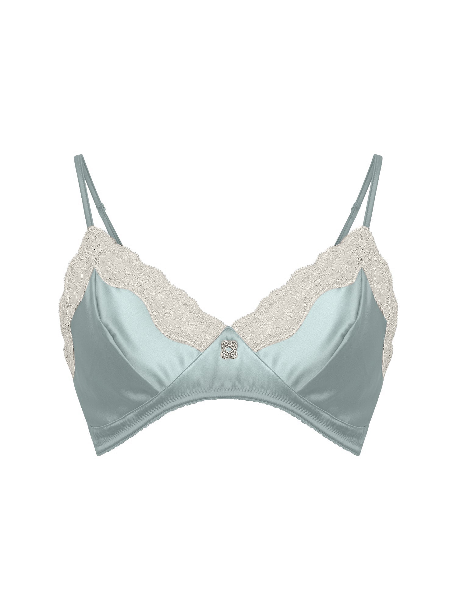 Soutien-gorge triangle Les intemporels en soie - Amande & Cloud