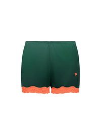 Boxer short Les intemporels en soie - Forêt & Fluorange