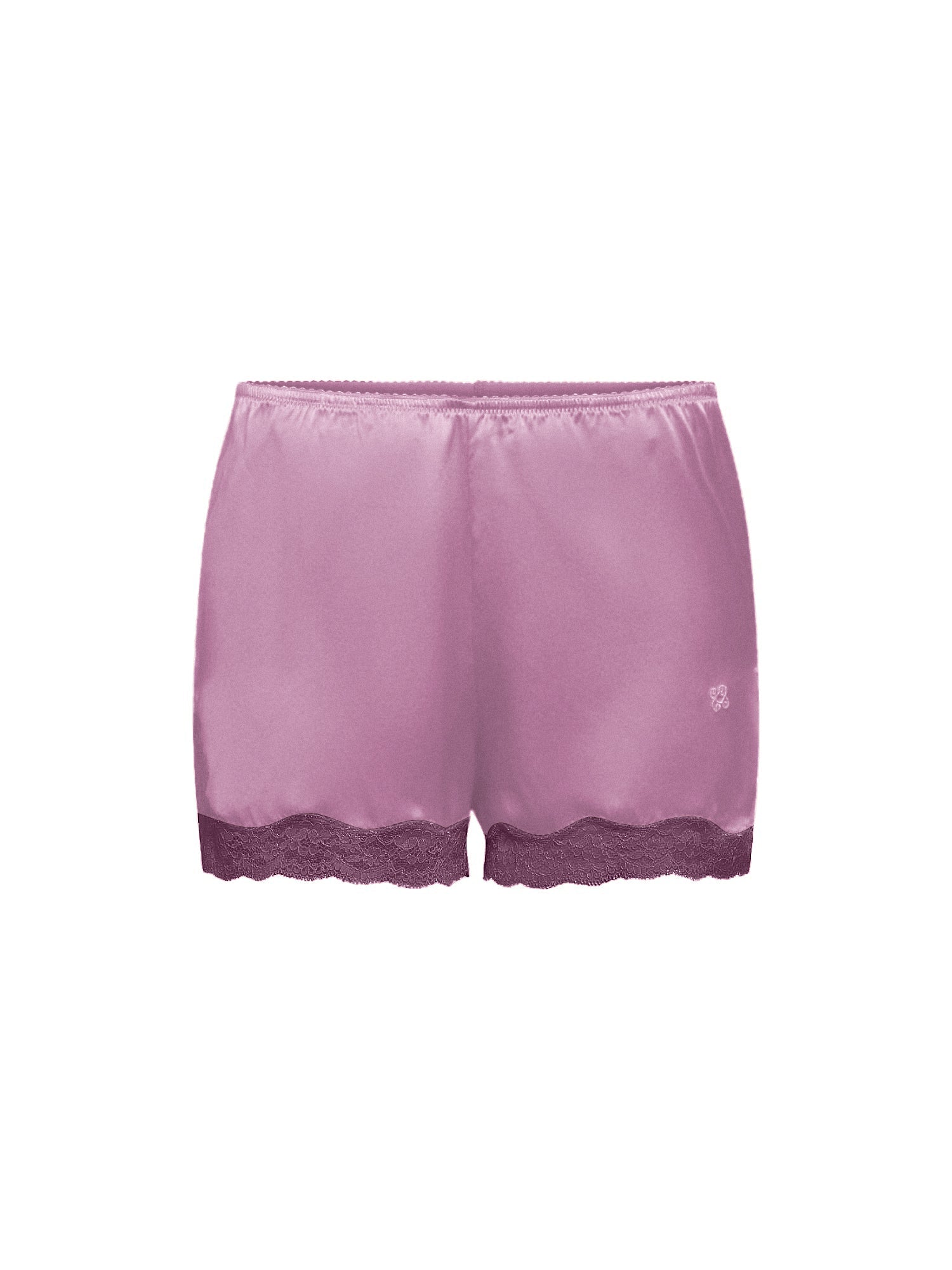 Boxer short Les intemporels en soie - Bois De Rose & Améthyste
