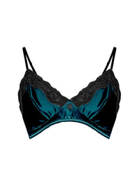 Soutien-gorge triangle Les intemporels en soie - Earth & Black