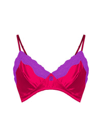 Soutien-gorge triangle Les intemporels en soie - Cherry & Orchid