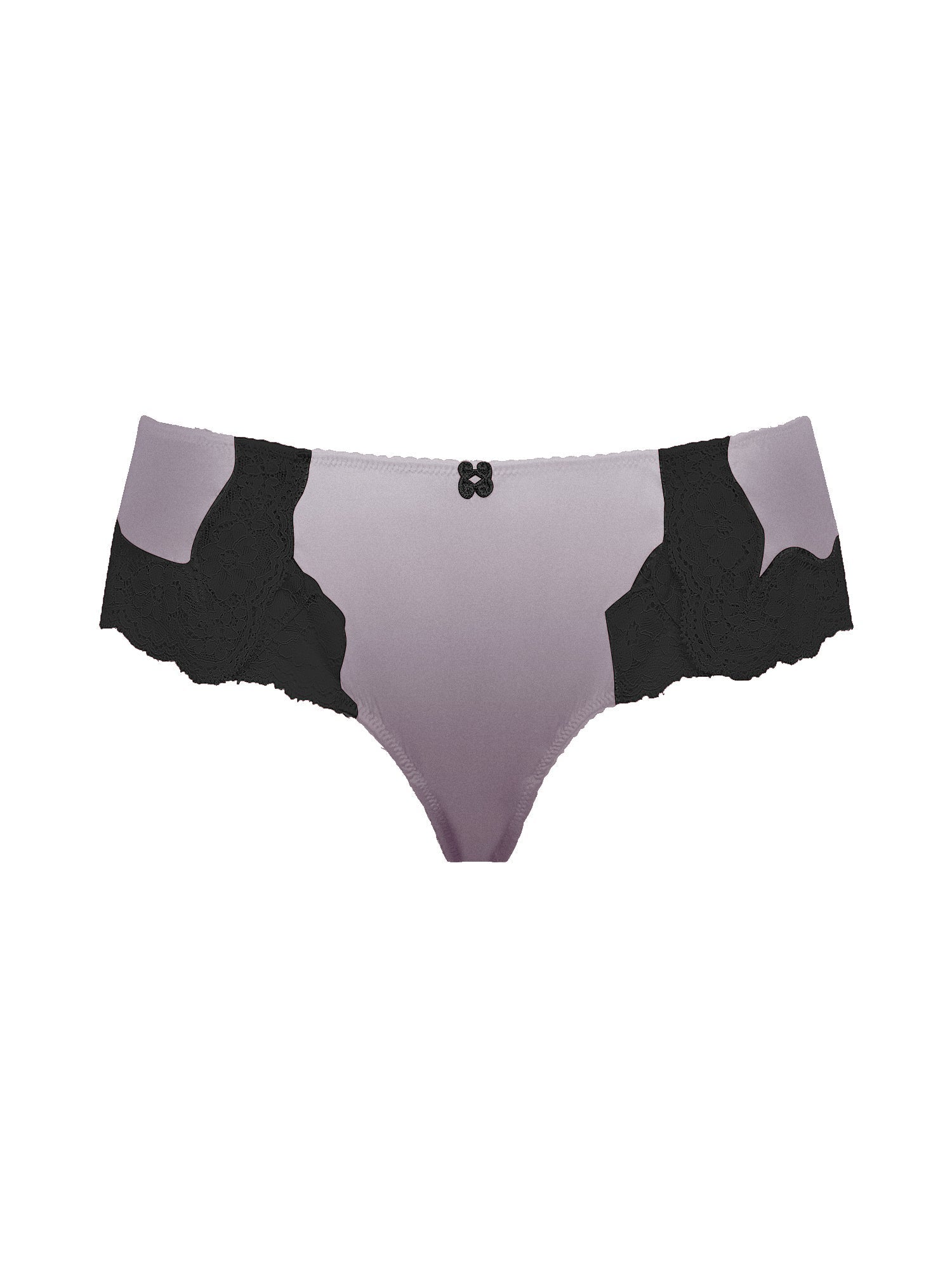 Tanga Les intemporels en soie - Gris & Noir