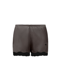Boxer short Les intemporels en soie - Gris & Noir