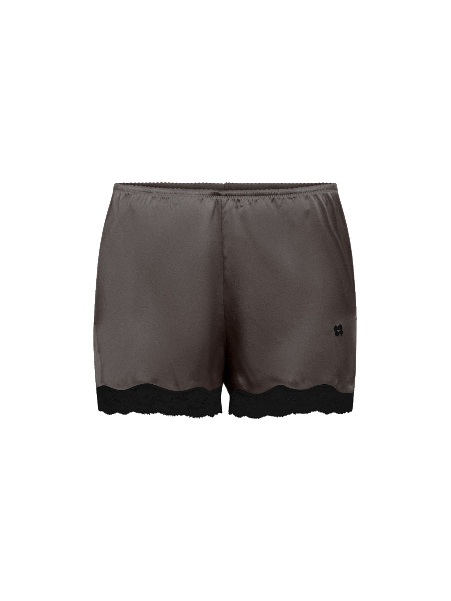 Boxer short Les intemporels en soie - Gris & Noir